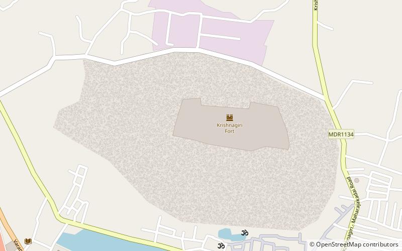 Krishnagiri Fort location map