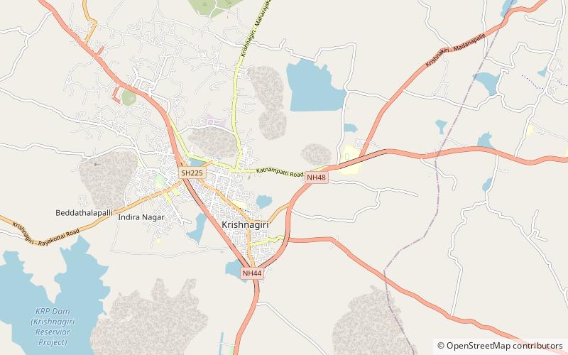 Krishnagiri block location map