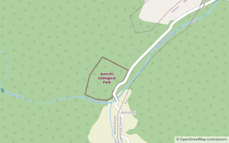 Amirthi Zoological Park location map