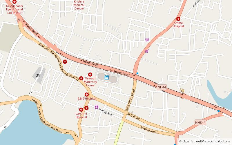 Hosur block location map