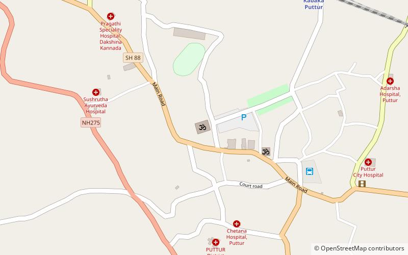 Puttur Shree Mahalingeshwara Temple location map