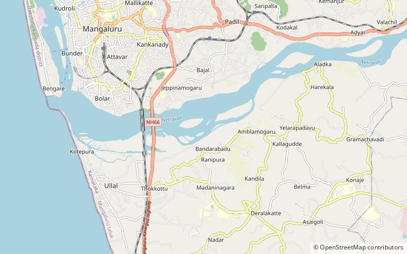 padil mangalore location map