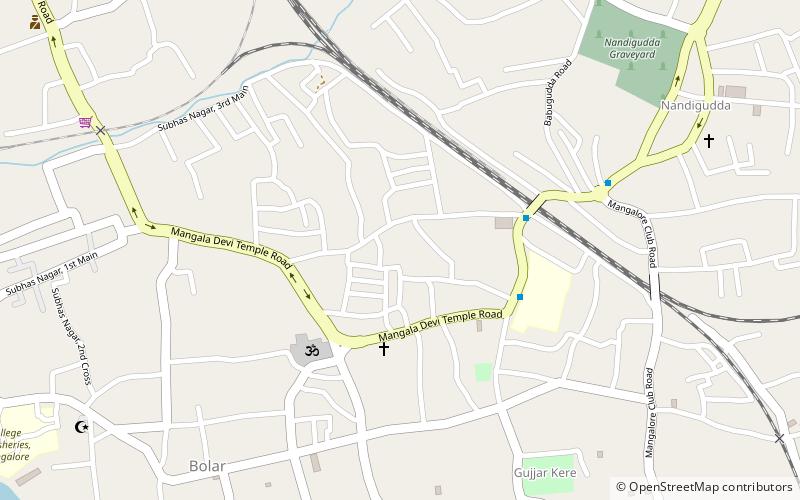 vas lane mangalore location map