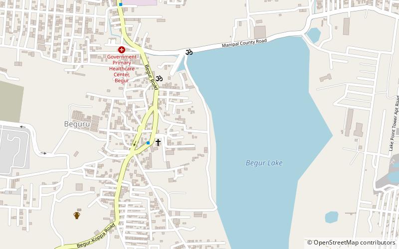 Begur Lake location map