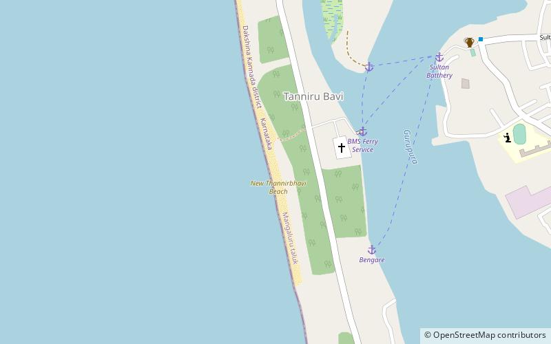 new thannirbhavi beach mangalore location map