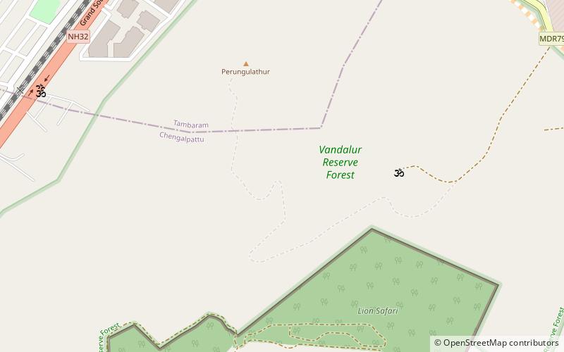 Vandalur Reserve Forest location map