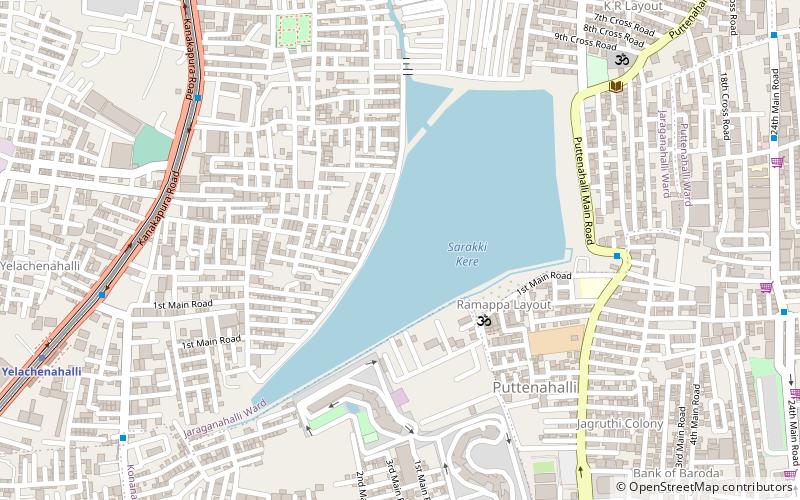 Sarakki lake location map