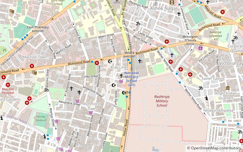 st gregorios orthodox cathedral bangalore location map