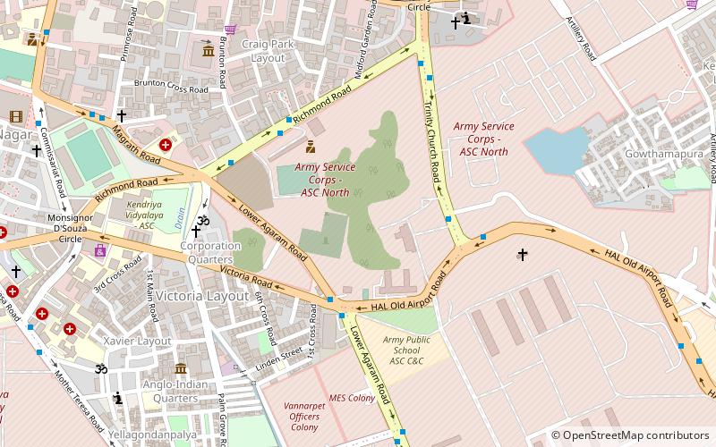 agaram cemetery bangalore location map
