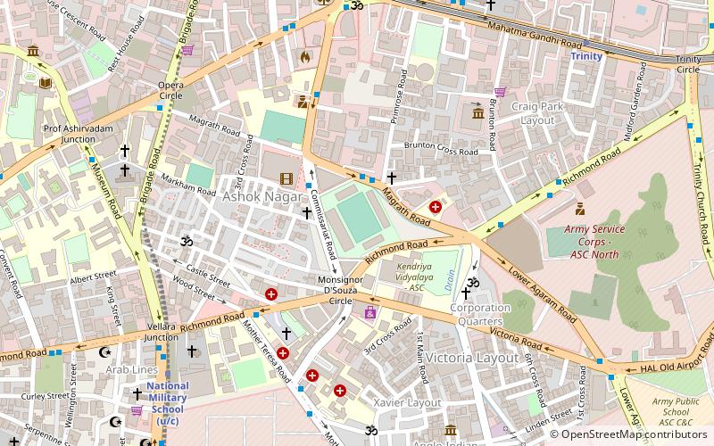 Bangalore Football Stadium location map