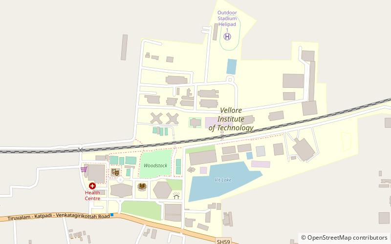 vellore institute of technology location map
