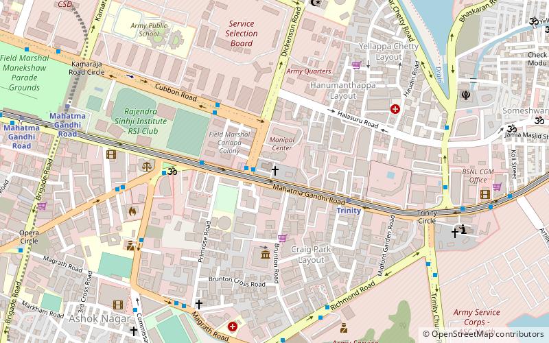 east parade church bangalore location map