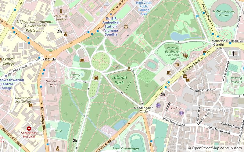 Parque Cubbon location map