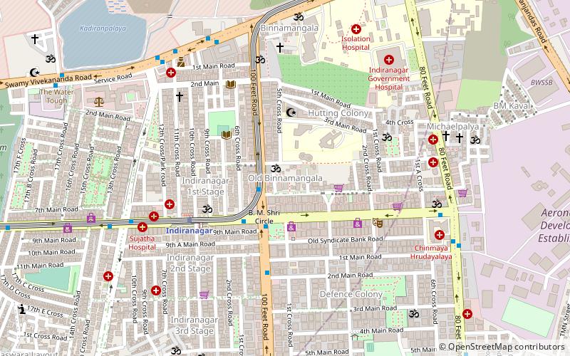 binnamangala bengaluru location map