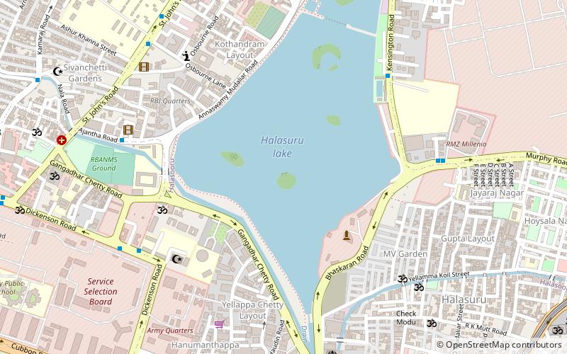 Ulsoor Lake location map