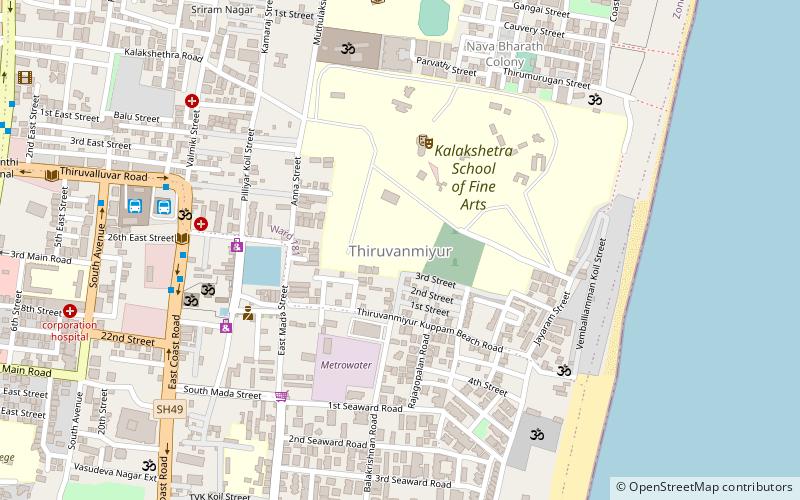 Tiruvanmiyur location map