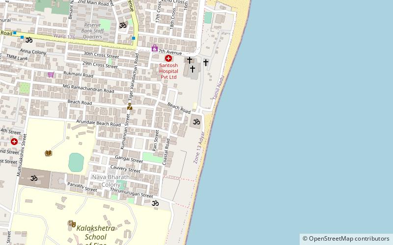 Ashtalakshmi Temple location map