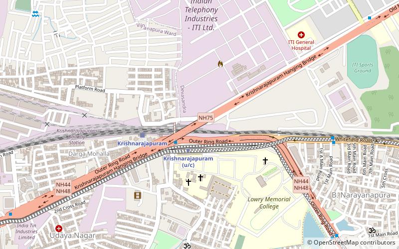 krishnarajapuram train stop bangalore location map