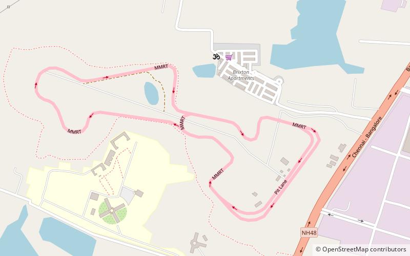 Madras Motor Race Track location map