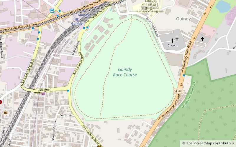 guindy race course madras location map