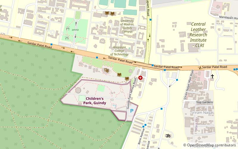 Gandhi Mandapam location map