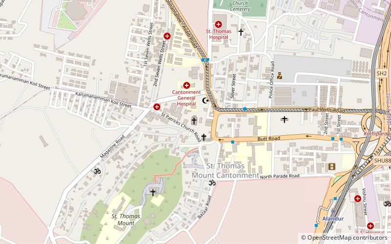 Saint Patrick's church location map