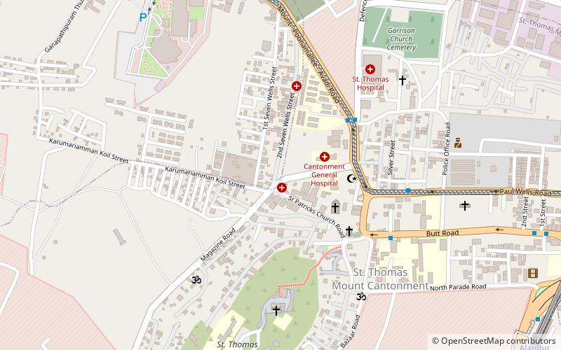 Butt Road Jumma Masjid location map