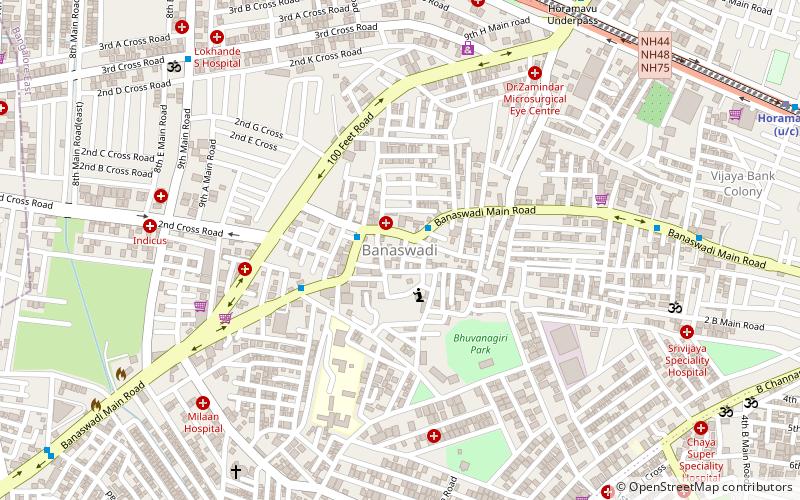 banaswadi bengaluru location map