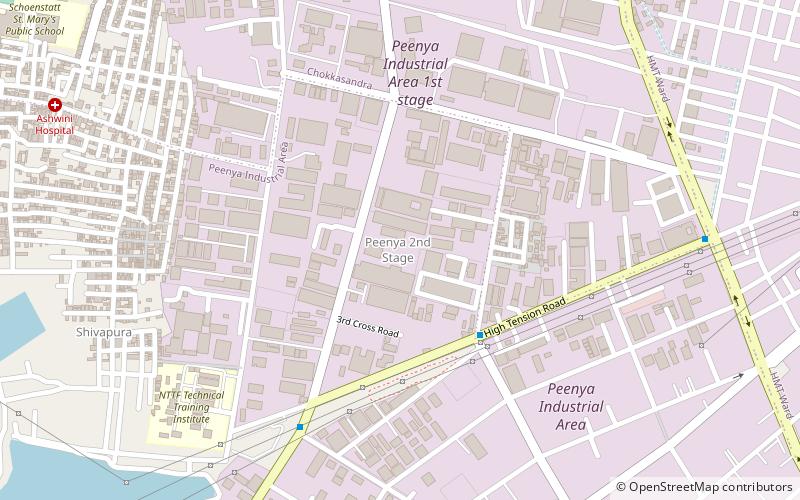 Peenya location map