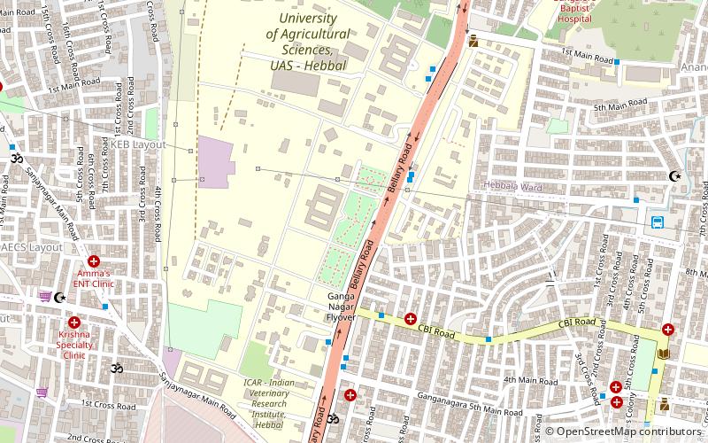 veterinary college bangalore location map