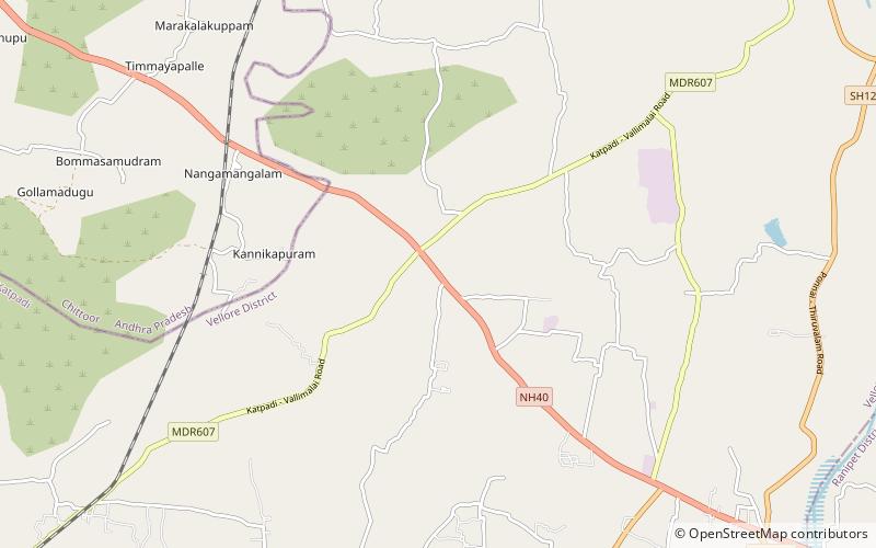 thiruvalluvar university vellore location map
