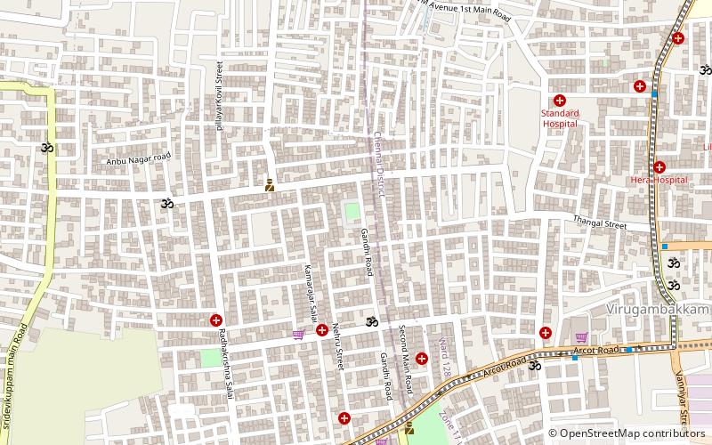 Virugambakkam location map