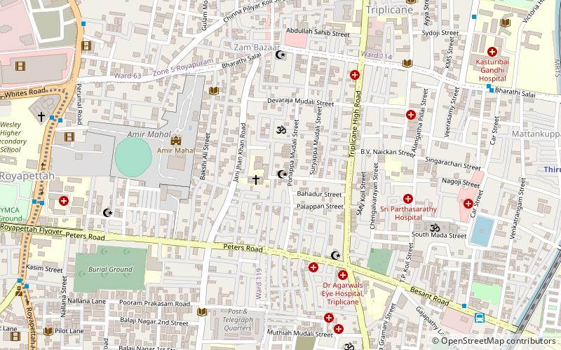 triplicane labbai jamaath mosque madras location map