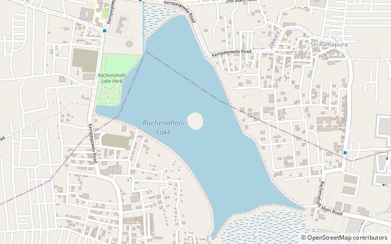 rachenahalli lake bangalore location map