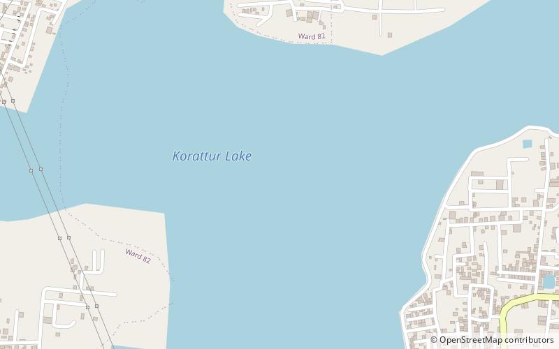 korattur lake ambattur location map