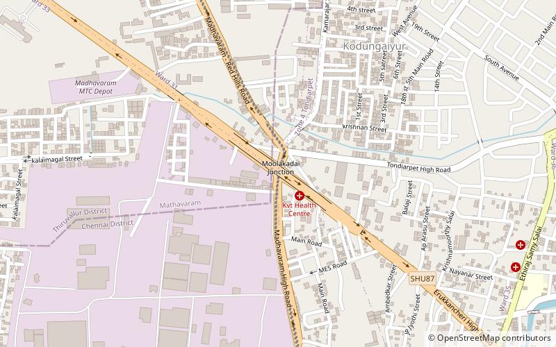 moolakadai junction chennai location map