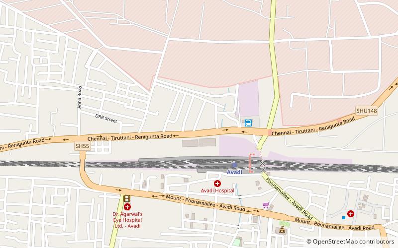 Avadi location map