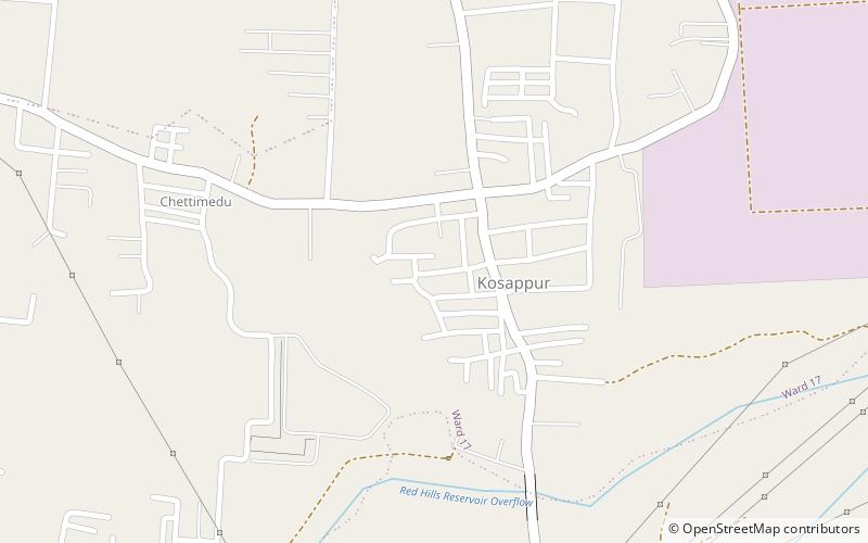 kosappur madras location map