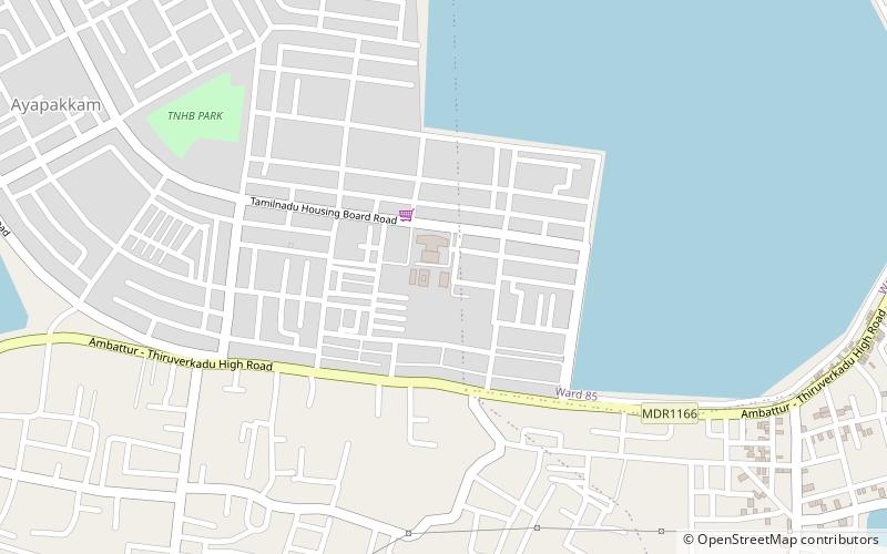 Ambattur Lake location map