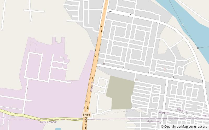 manali pudhunagar location map