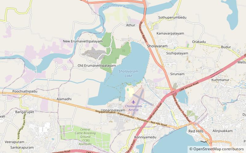 Sholavaram aeri location map