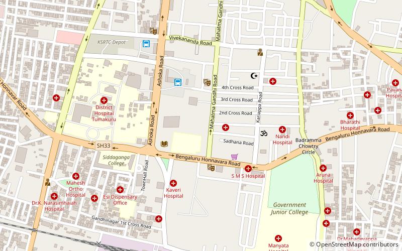 tumkur university tumakuru location map