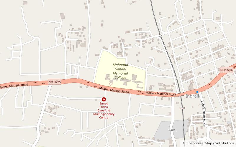 mahatma gandhi memorial college udupi location map