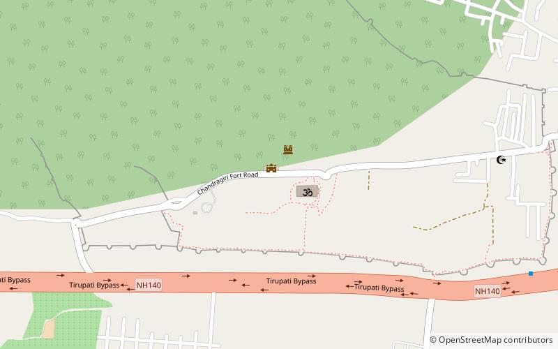Chandragiri Fort location map