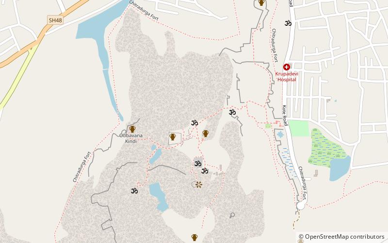 ekanatheshwara temple chitradurga location map