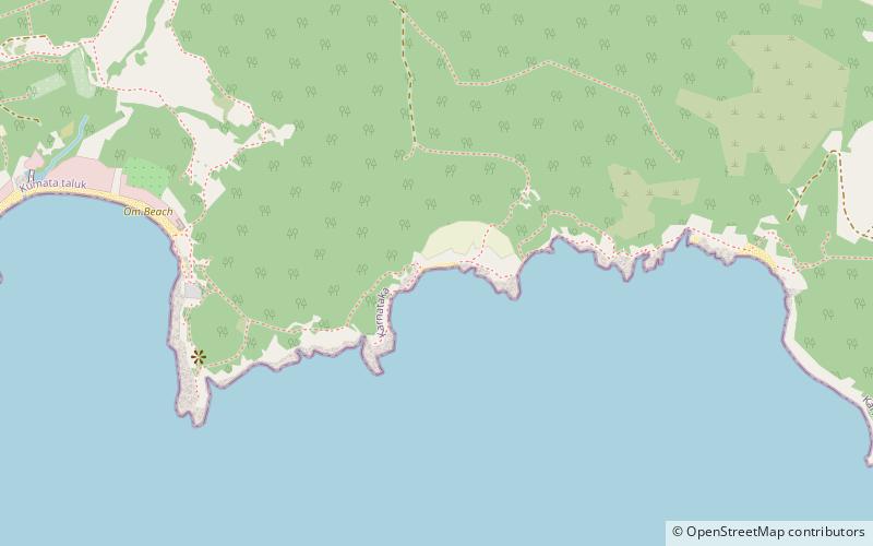 half moon beach gokarna location map