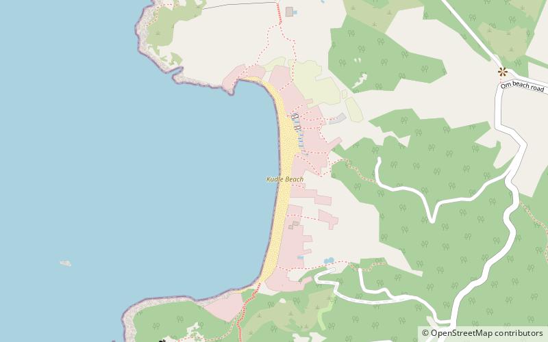 Kudle beach gokarna location map