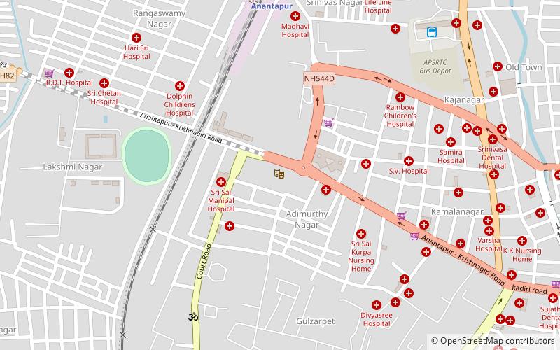 shanthi anantapur location map