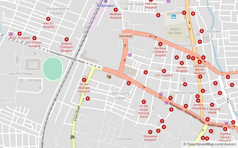 clock tower anantapur location map
