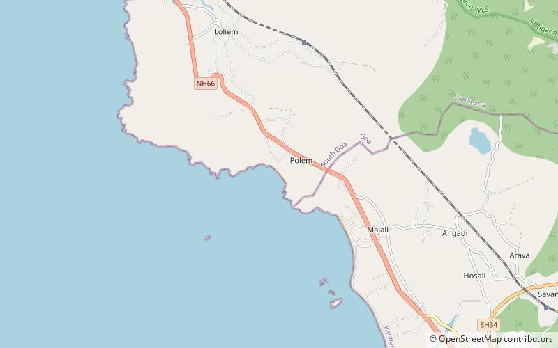 polem beach location map